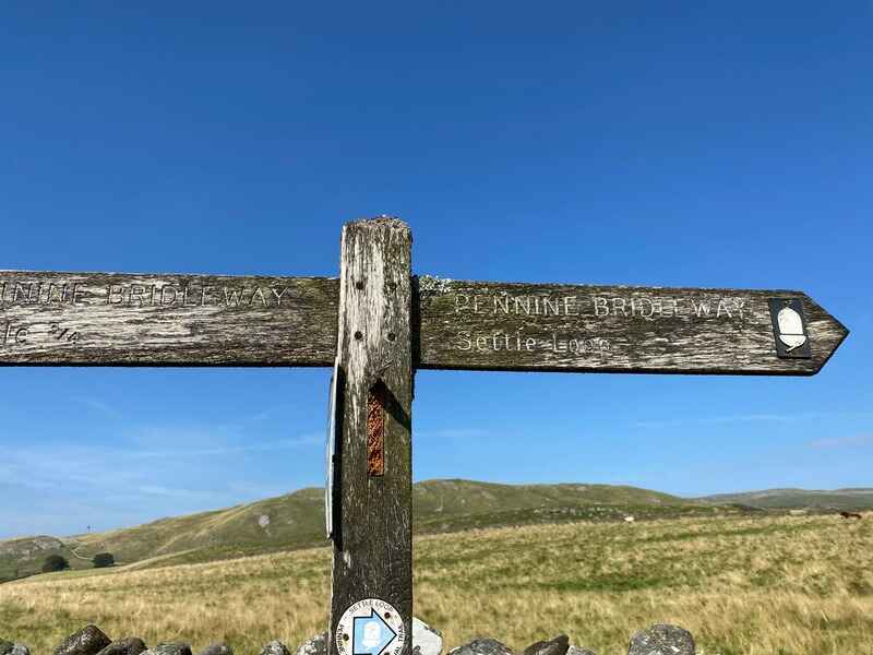 Signpost Settle bridleway